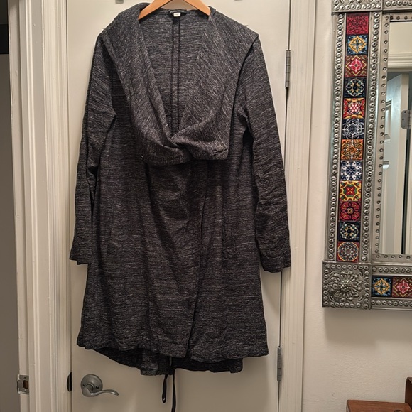 Eileen Fisher sample long lightweight jacket coat generous Size S - Picture 3 of 10